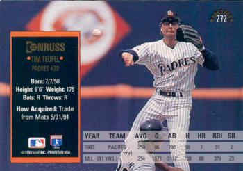 Tim Teufel  baseball card collectible - Main Image 2