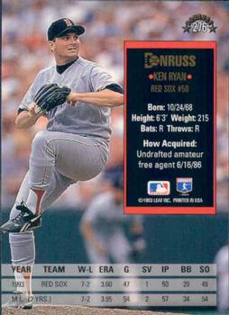 Ken Ryan  baseball card collectible - Main Image 2