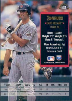 Dave McCarty  baseball card collectible - Main Image 2