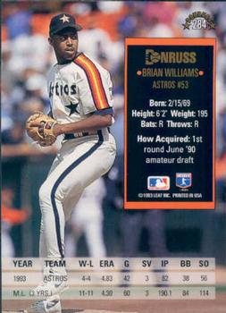 Brian Williams  baseball card collectible - Main Image 2