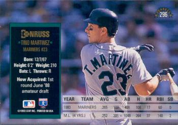 Tino Martinez  baseball card collectible - Main Image 2