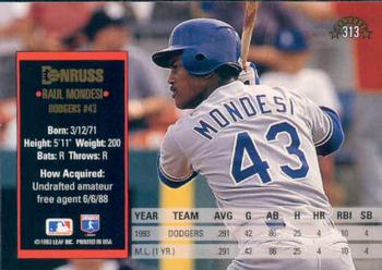Raul Mondesi  baseball card collectible - Main Image 2