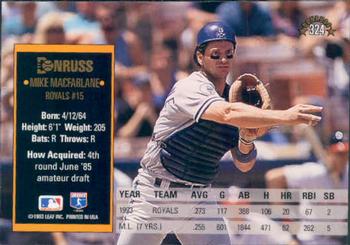 Mike Macfarlane  baseball card collectible - Main Image 2