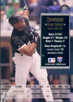 Frank Thomas  baseball card collectible - Main Image 2