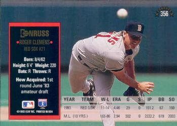 Roger Clemens  baseball card collectible - Main Image 2