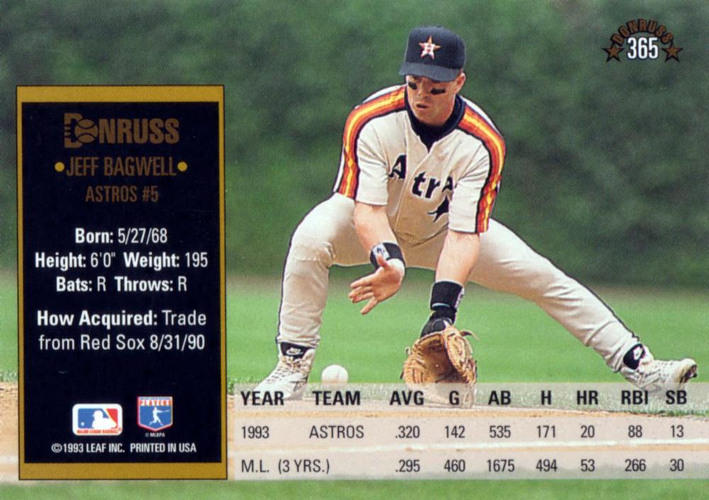 Jeff Bagwell  baseball card collectible - Main Image 2