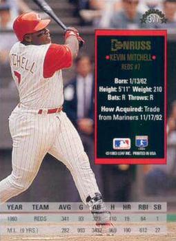 Kevin Mitchell  baseball card collectible - Main Image 2