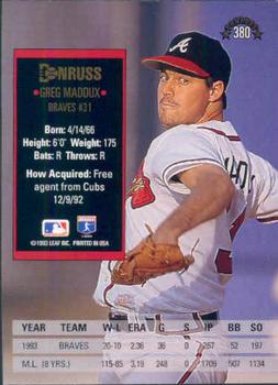 Greg Maddux  baseball card collectible - Main Image 2