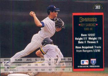 Rey Sanchez  baseball card collectible - Main Image 2