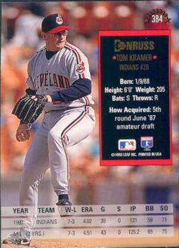 Tom Kramer  baseball card collectible - Main Image 2