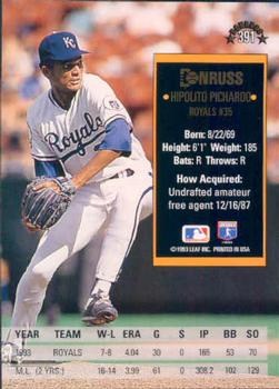 Hipolito Pichardo  baseball card collectible - Main Image 2