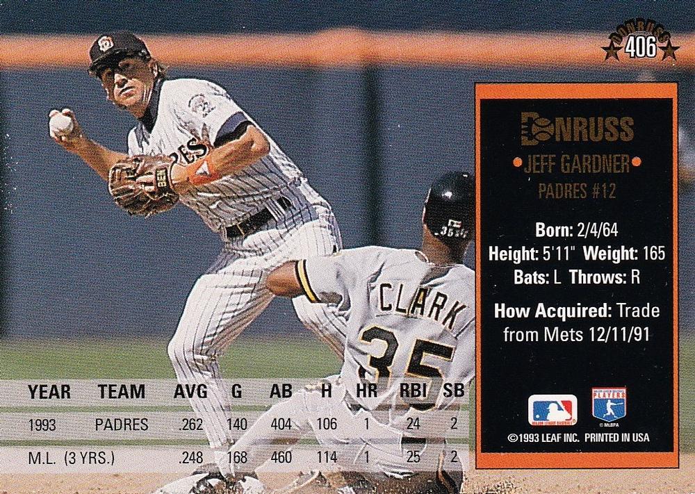 Jeff Gardner  baseball card collectible - Main Image 2