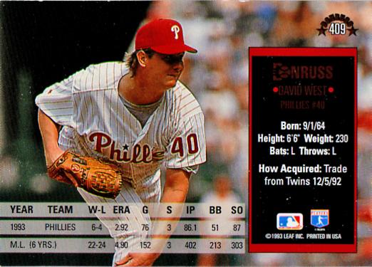 David West  baseball card collectible - Main Image 2