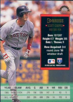 Scott Cooper  baseball card collectible - Main Image 2