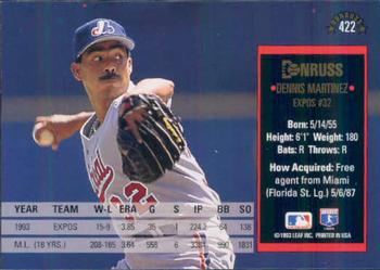 Dennis Martinez  baseball card collectible - Main Image 2