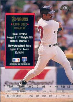 Junior Ortiz  baseball card collectible - Main Image 2