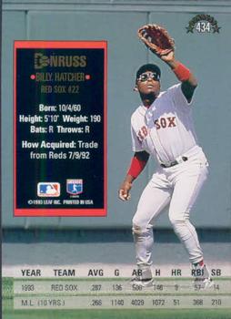 Billy Hatcher  baseball card collectible - Main Image 2