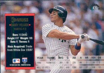 Randy Velarde  baseball card collectible - Main Image 2