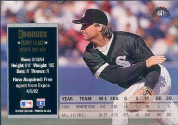 Terry Leach  baseball card collectible - Main Image 2