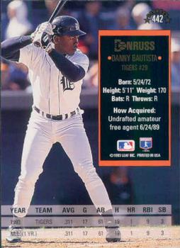 Danny Bautista  baseball card collectible - Main Image 2