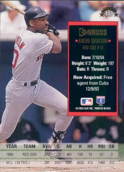 Andre Dawson  baseball card collectible - Main Image 2