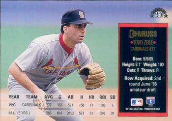 Todd Zeile  baseball card collectible - Main Image 2