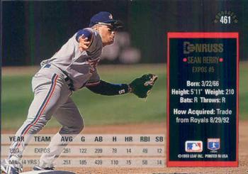 Sean Berry  baseball card collectible - Main Image 2