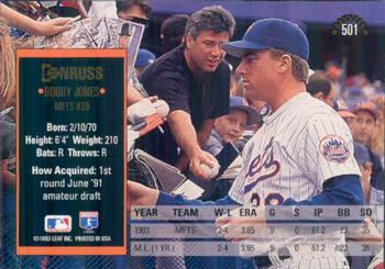 Bobby Jones  baseball card collectible - Main Image 2