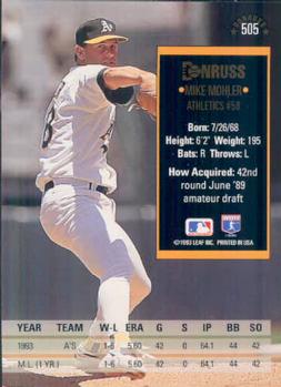 Mike Mohler  baseball card collectible - Main Image 2