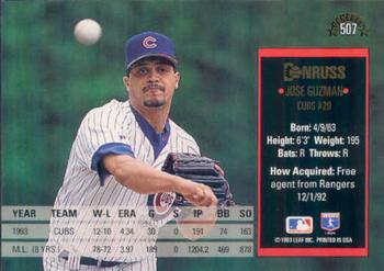 Jose Guzman  baseball card collectible - Main Image 2