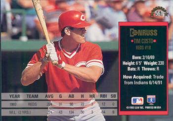 Tim Costo  baseball card collectible - Main Image 2