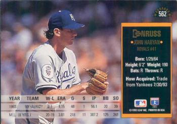 John Habyan  baseball card collectible - Main Image 2