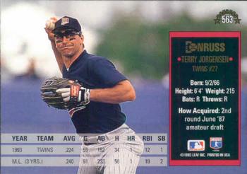 Terry Jorgensen  baseball card collectible - Main Image 2