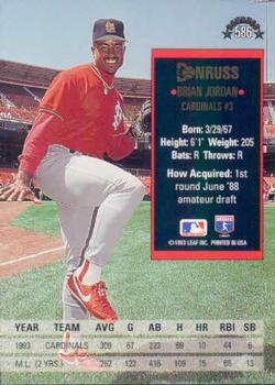 Brian Jordan  baseball card collectible - Main Image 2