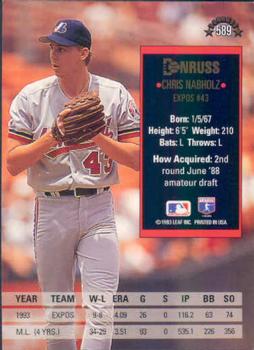 Chris Nabholz  baseball card collectible - Main Image 2