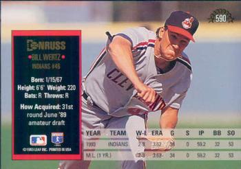 Bill Wertz  baseball card collectible - Main Image 2