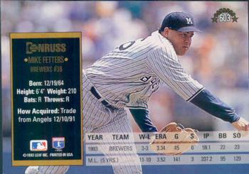 Mike Fetters  baseball card collectible - Main Image 2