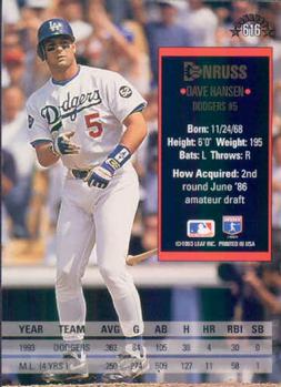 Dave Hansen  baseball card collectible - Main Image 2