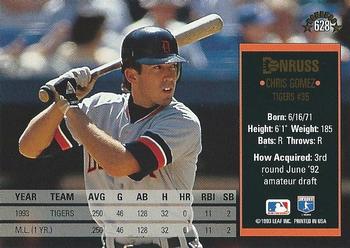 Chris Gomez  baseball card collectible - Main Image 2