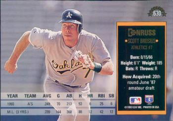 Scott Brosius  baseball card collectible - Main Image 2