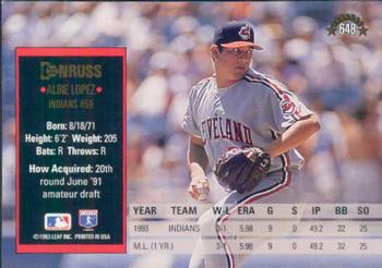 Albie Lopez  baseball card collectible - Main Image 2