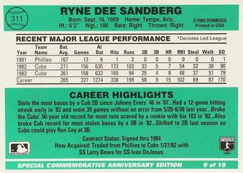Ryne Sandberg  baseball card collectible - Main Image 2