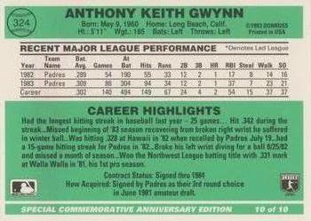 Tony Gwynn  baseball card collectible - Main Image 2