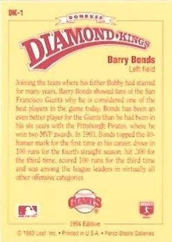 Barry Bonds  baseball card collectible - Main Image 2