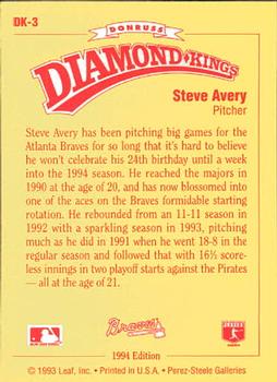 Steve Avery  baseball card collectible - Main Image 2