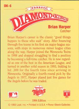Brian Harper  baseball card collectible - Main Image 2