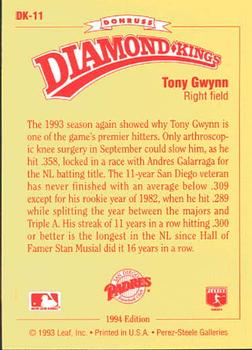 Tony Gwynn  baseball card collectible - Main Image 2