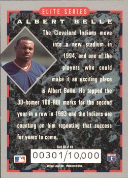 Albert Belle  baseball card collectible - Main Image 2