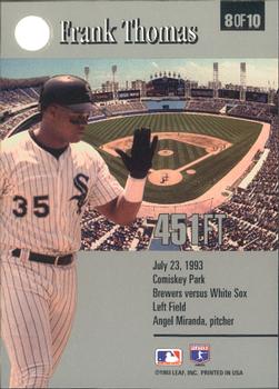 Frank Thomas  baseball card collectible - Main Image 2