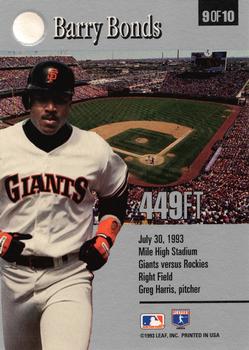 Barry Bonds  baseball card collectible - Main Image 2